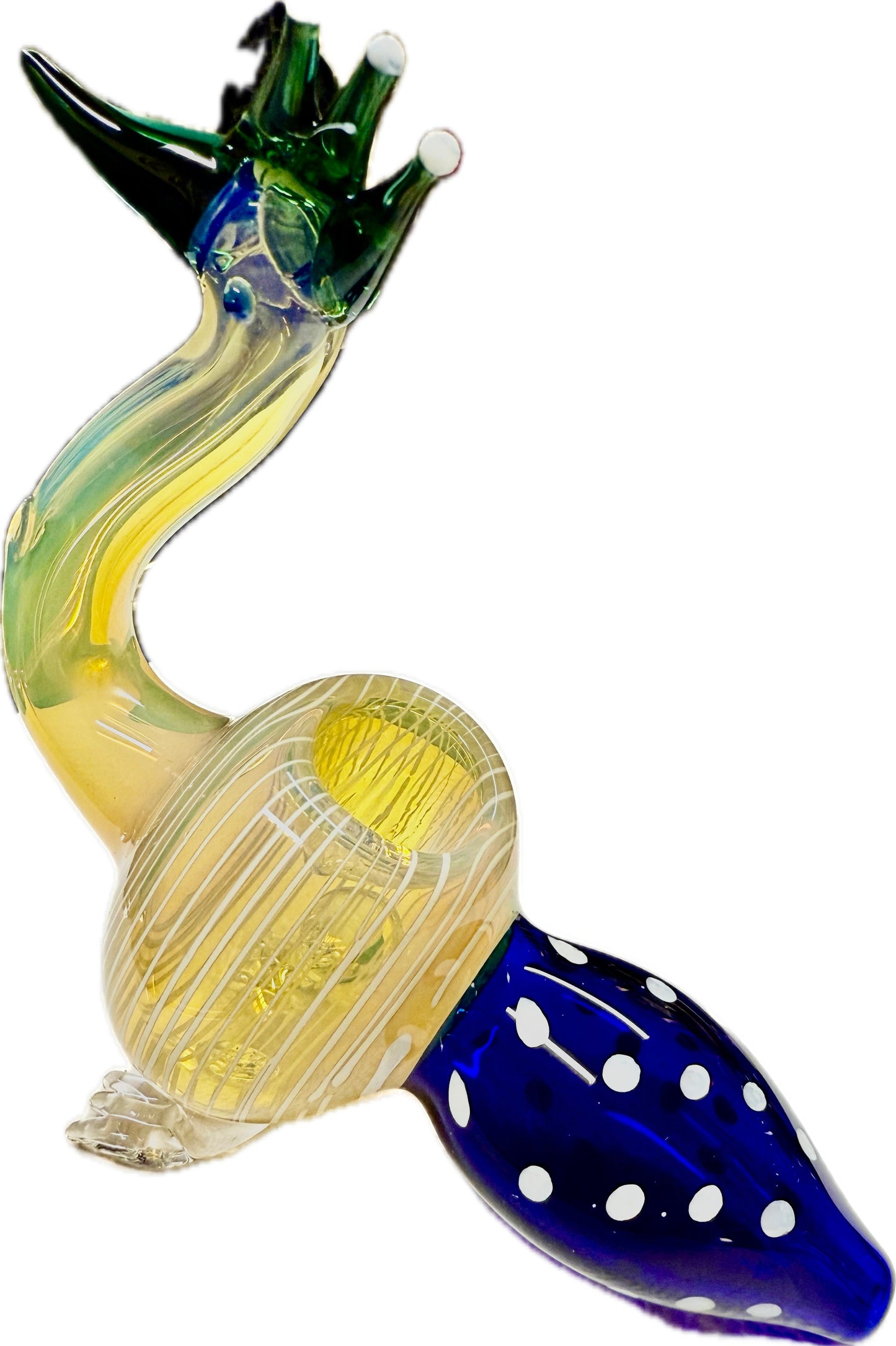 Ripkitty 5” Peacock Dry Herb Hand Pipe