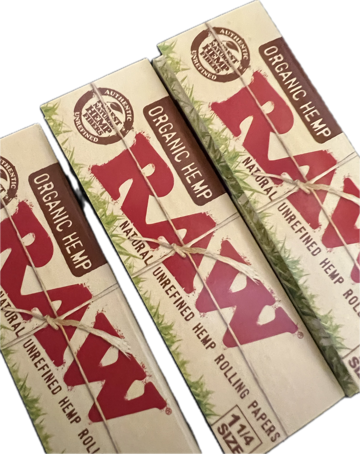 Raw Unrefined Natural 1 1/4” Sheets 3 Count