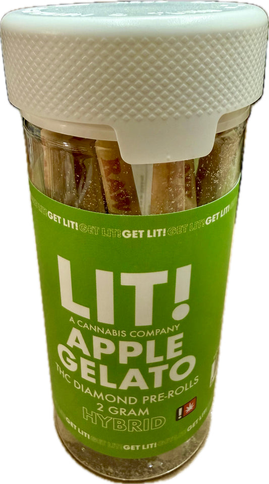 DIAMOND LIT! - THC LIQUID DIAMONDS - 2G PRE-ROLL - 10CT